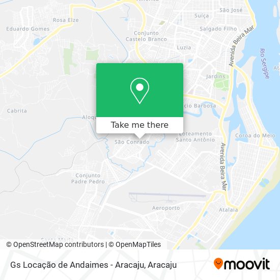 Mapa Gs Locação de Andaimes - Aracaju