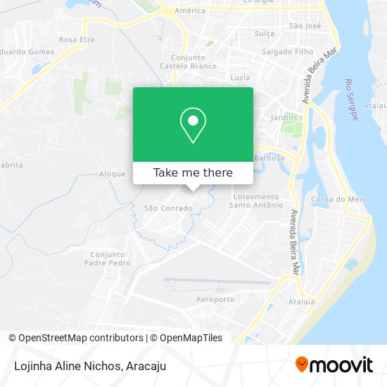 Lojinha Aline Nichos map