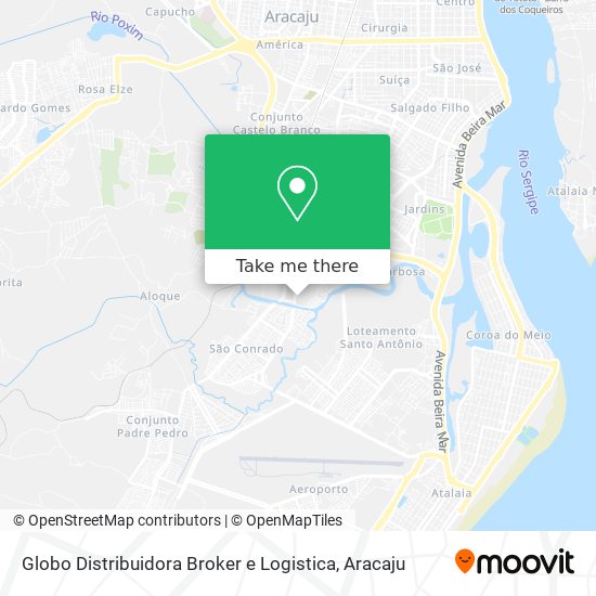 Mapa Globo Distribuidora Broker e Logistica