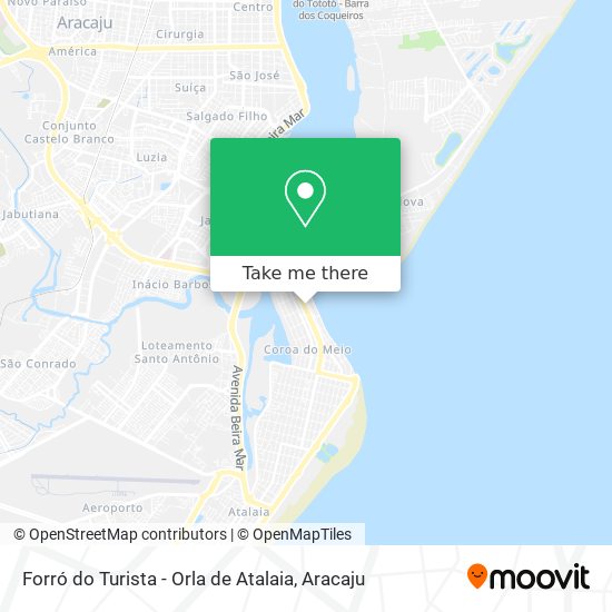 Forró do Turista - Orla de Atalaia map