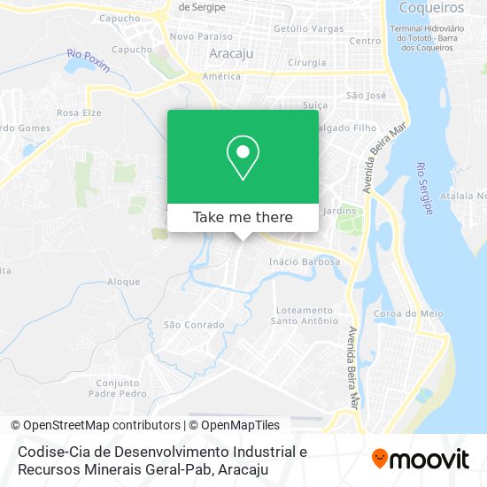 Codise-Cia de Desenvolvimento Industrial e Recursos Minerais Geral-Pab map