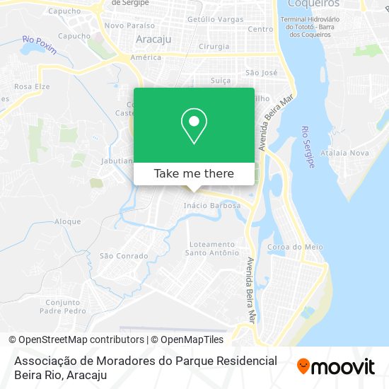 Associação de Moradores do Parque Residencial Beira Rio map