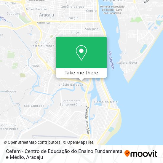 Mapa Cefem - Centro de Educação do Ensino Fundamental e Médio