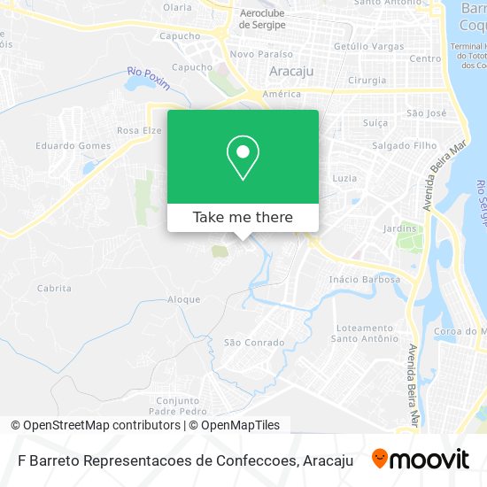 F Barreto Representacoes de Confeccoes map
