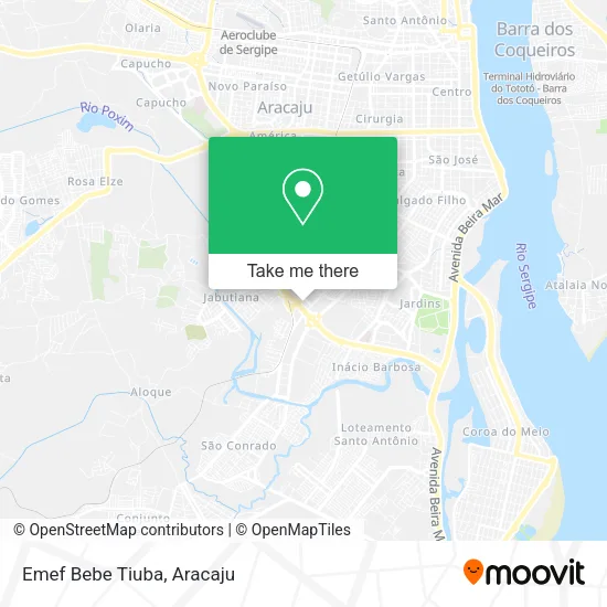 Emef Bebe Tiuba map