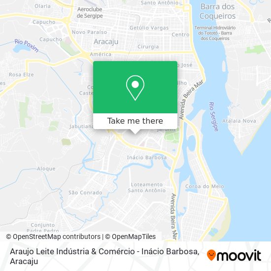 Araujo Leite Indústria & Comércio - Inácio Barbosa map