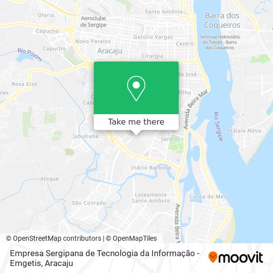 Empresa Sergipana de Tecnologia da Informação - Emgetis map