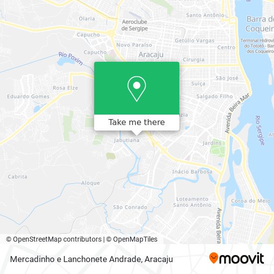 Mercadinho e Lanchonete Andrade map