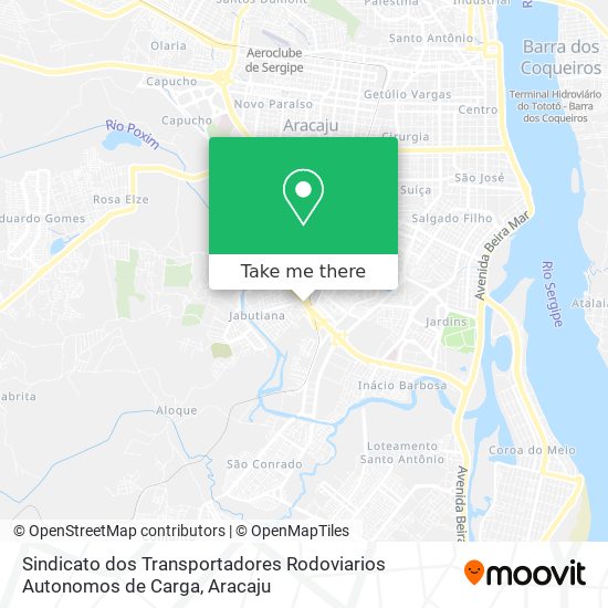 Sindicato dos Transportadores Rodoviarios Autonomos de Carga map