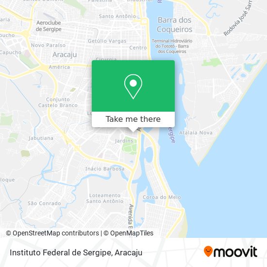 Mapa Instituto Federal de Sergipe