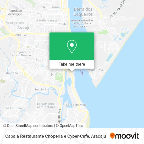 Cabala Restaurante Choperia e Cyber-Cafe map
