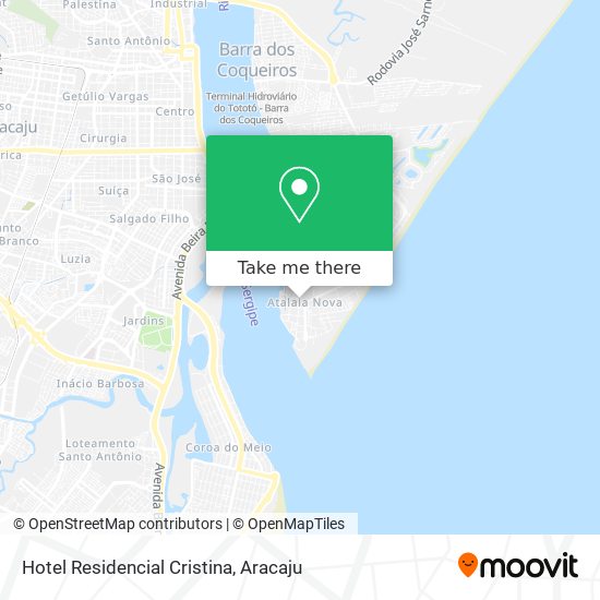 Hotel Residencial Cristina map