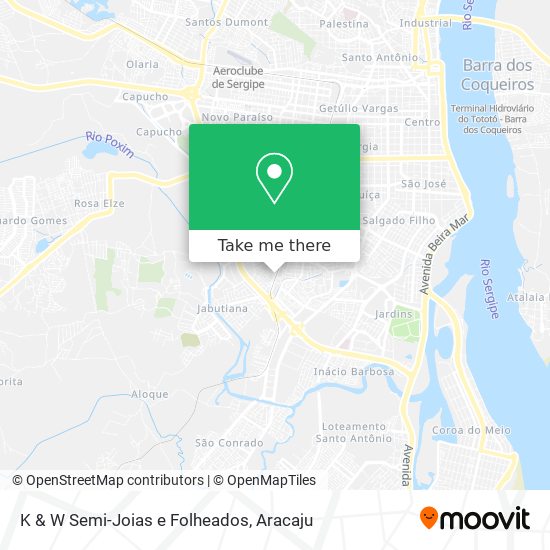 K & W Semi-Joias e Folheados map