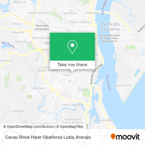 Cacau Show Hiper Gbarbosa Luzia map