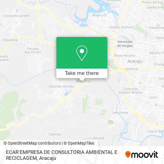 Mapa ECAR EMPRESA DE CONSULTORIA AMBIENTAL E RECICLAGEM