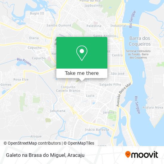 Mapa Galeto na Brasa do Miguel