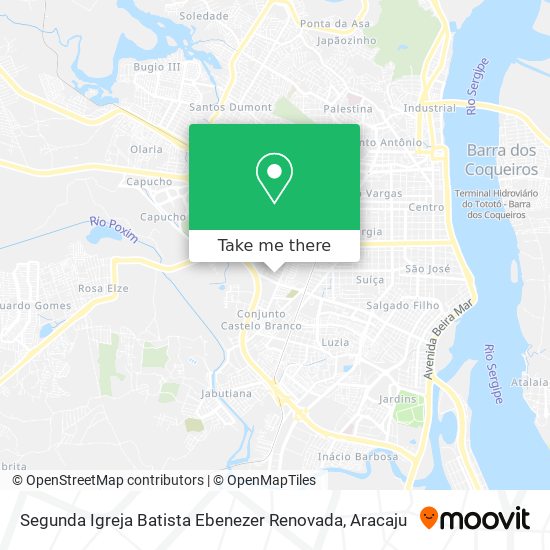 Mapa Segunda Igreja Batista Ebenezer Renovada