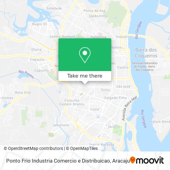 Mapa Ponto Frio Industria Comercio e Distribuicao