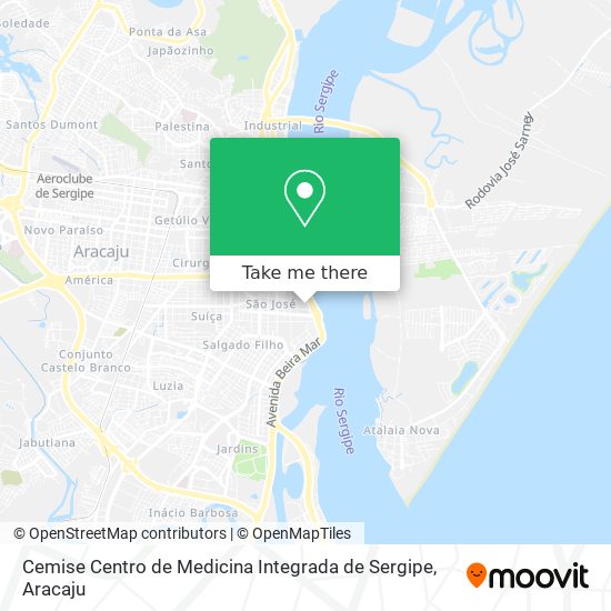 Mapa Cemise Centro de Medicina Integrada de Sergipe