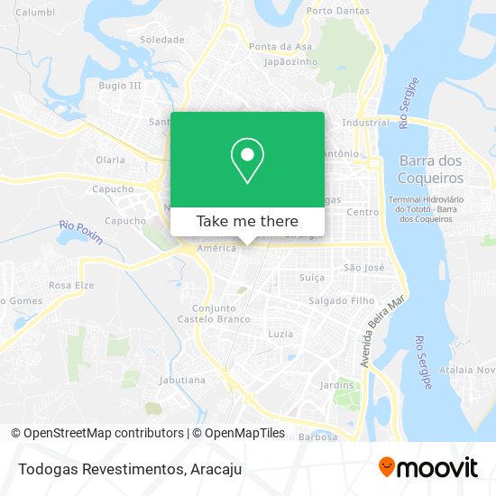 Todogas Revestimentos map