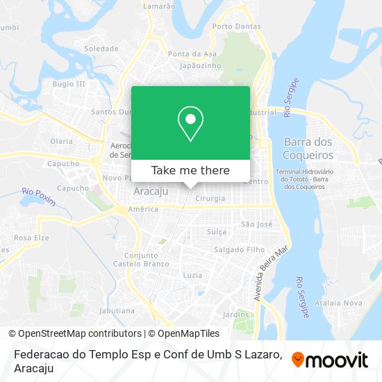 Federacao do Templo Esp e Conf de Umb S Lazaro map
