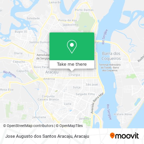 Mapa Jose Augusto dos Santos Aracaju