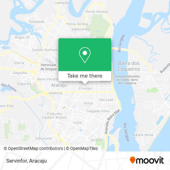 Servinfor map