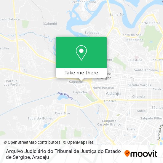 Arquivo Judiciário do Tribunal de Justiça do Estado de Sergipe map