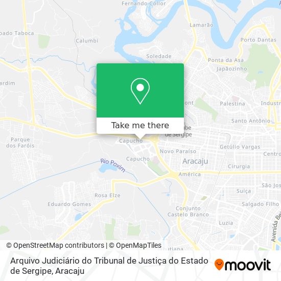 Mapa Arquivo Judiciário do Tribunal de Justiça do Estado de Sergipe