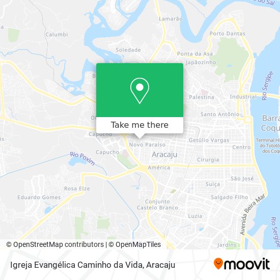 Igreja Evangélica Caminho da Vida map