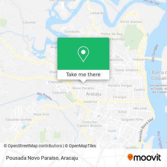 Pousada Novo Paraíso map