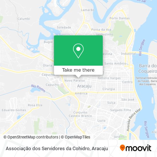 Associação dos Servidores da Cohidro map
