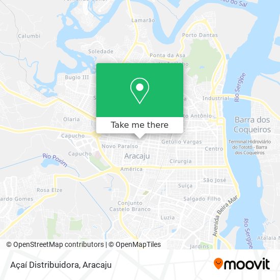 Açaí Distribuidora map