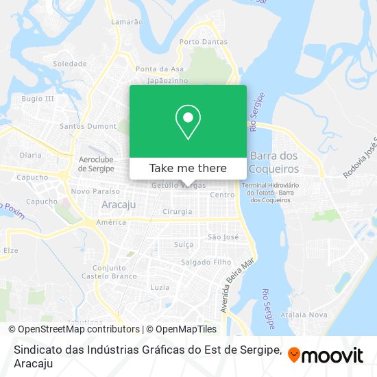 Sindicato das Indústrias Gráficas do Est de Sergipe map