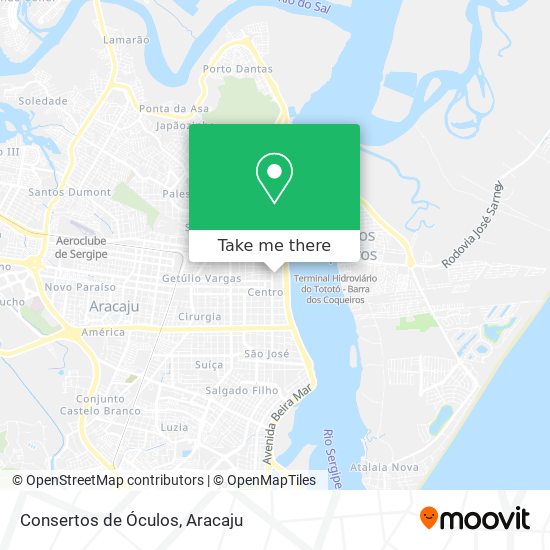 Consertos de Óculos map