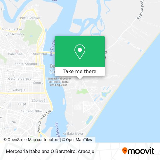 Mercearia Itabaiana O Barateiro map