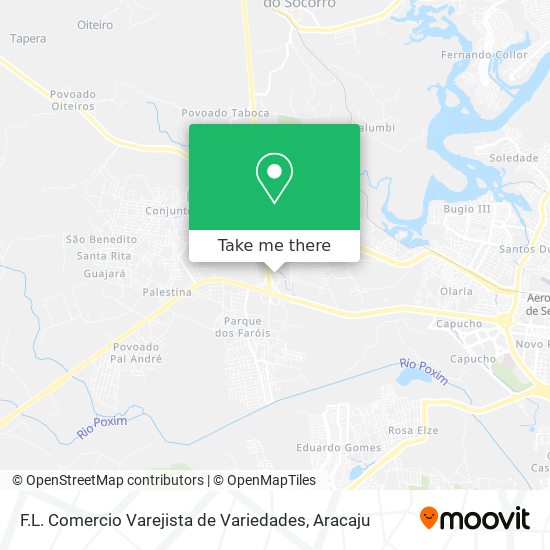 F.L. Comercio Varejista de Variedades map