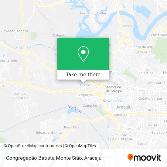 Mapa Congregação Batista Monte Sião