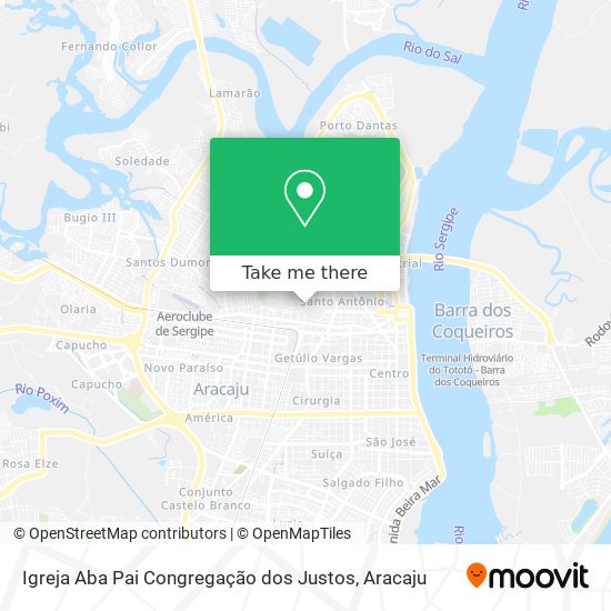 Igreja Aba Pai Congregação dos Justos map