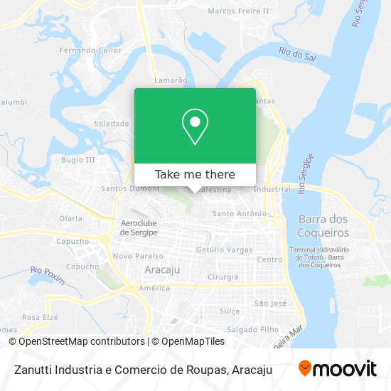 Zanutti Industria e Comercio de Roupas map