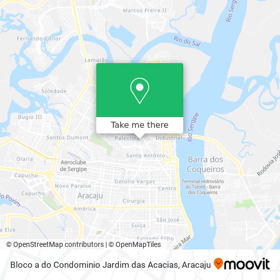 Bloco a do Condominio Jardim das Acacias map