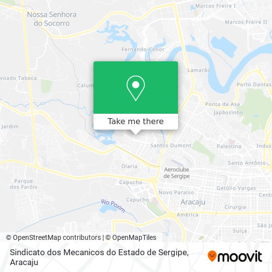 Sindicato dos Mecanicos do Estado de Sergipe map