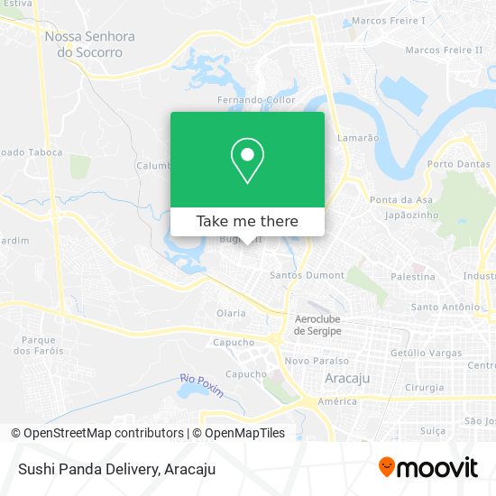 Sushi Panda Delivery map