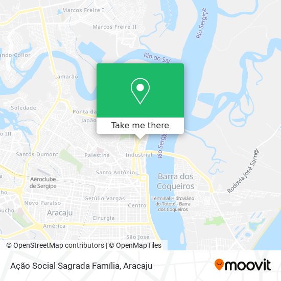 Ação Social Sagrada Família map