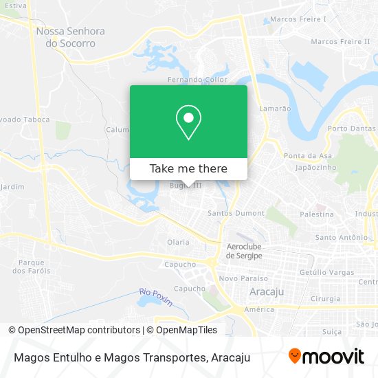 Magos Entulho e Magos Transportes map