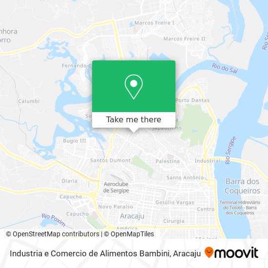 Industria e Comercio de Alimentos Bambini map