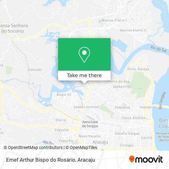 Emef Arthur Bispo do Rosário map
