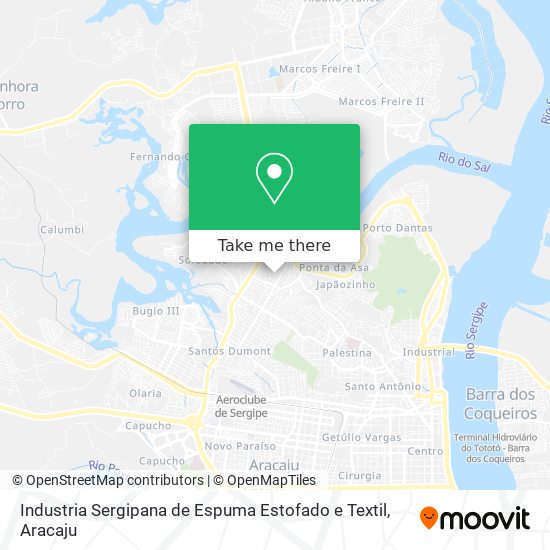 Industria Sergipana de Espuma Estofado e Textil map