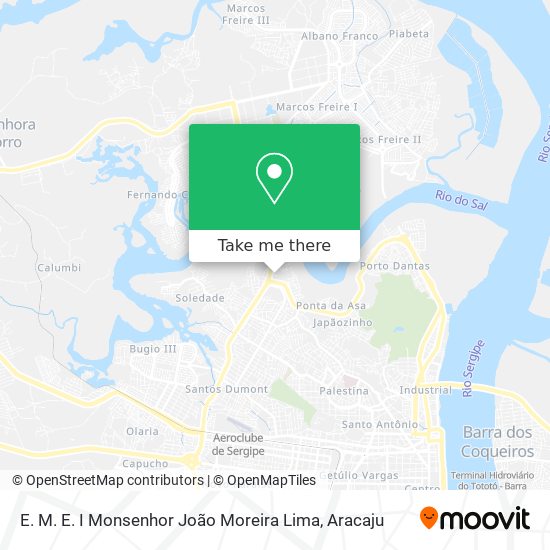 E. M. E. I Monsenhor João Moreira Lima map