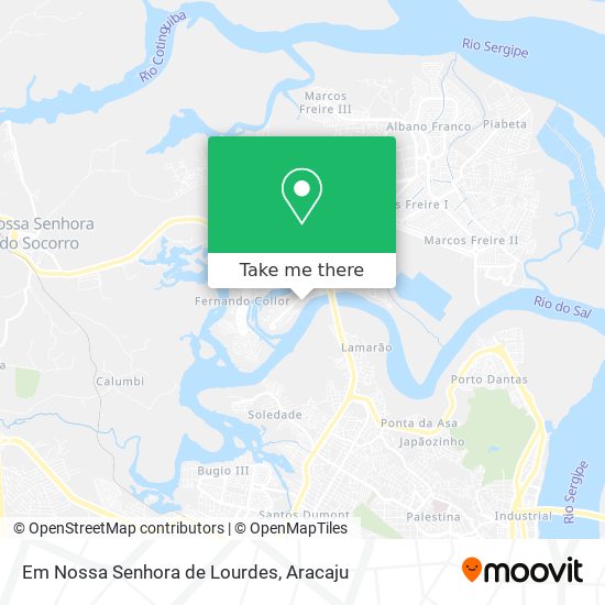 Mapa Em Nossa Senhora de Lourdes